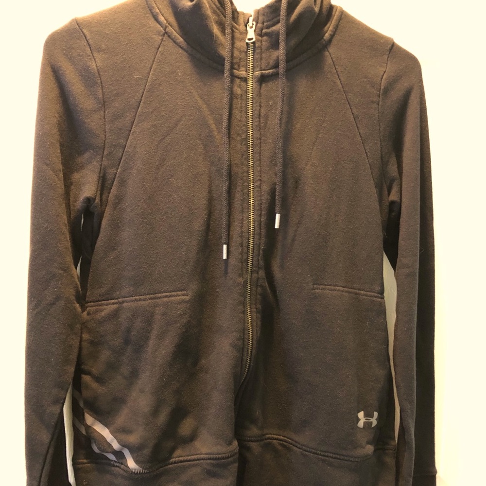 Black Girls Under Armour Zip Up Hoodie
